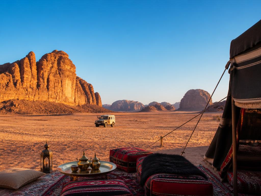 A private desert camp in Wadi Rum